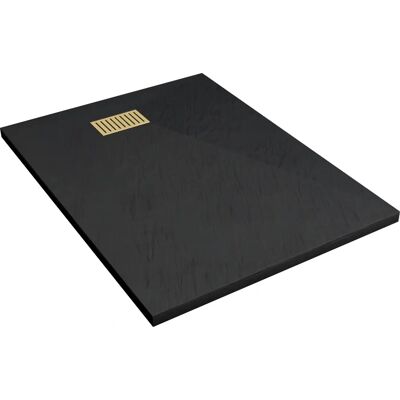 Aurlane PACR202 Plato de ducha efecto piedra negro - Plato de ducha Aurlane PACR202 Plato de ducha efecto piedra negro - Plato de ducha