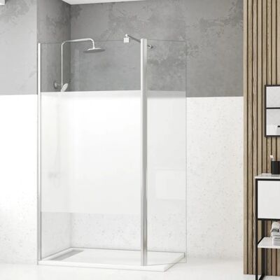 Aurlane PACF459 Enceinte de Douche - Réversible, Verre Frosté, 8mm - Publicité Aurlane PACF459 Enceinte de Douche - Réversible, Verre Frosté, 8mm - Publicité