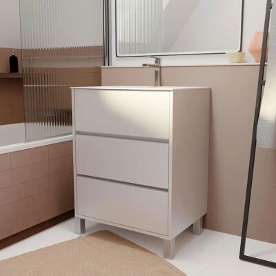 Aurlane Modèle PACM685 - Meuble de salle de bain moderne avec tiroirs soft-close - Publicité Aurlane Modèle PACM685 - Meuble de salle de bain moderne avec tiroirs soft-close - Publicité