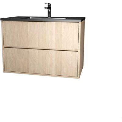 Aurlane Modelo PACM717 Mueble de baño moderno roble claro - Baño Aurlane Modelo PACM717 Mueble de baño moderno roble claro - Baño