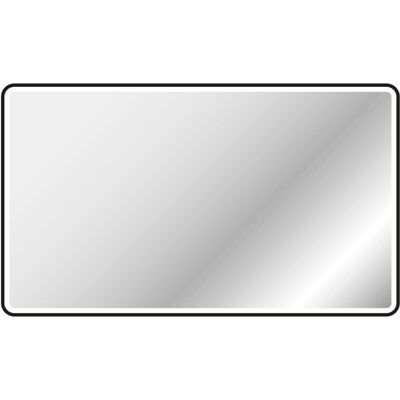 Miroir de Salle de Bain LED Cadre Noir - 100x70cm - Moderne & Économe en Énergie - Publicité Miroir de Salle de Bain LED Cadre Noir - 100x70cm - Moderne & Économe en Énergie - Publicité