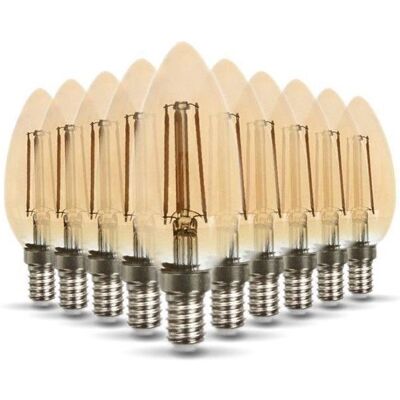 ECLAIRAGE DESIGN E14 4W Lampadina LED Ambra - Lampadina ECLAIRAGE DESIGN E14 4W Lampadina LED Ambra - Lampadina