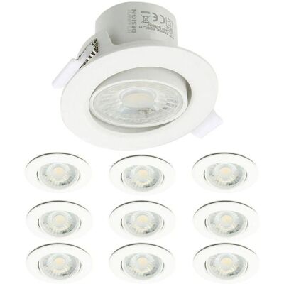 ARUM LIGHTING Set 10 faretti LED Valence 8W - Luce ARUM LIGHTING Set 10 faretti LED Valence 8W - Luce
