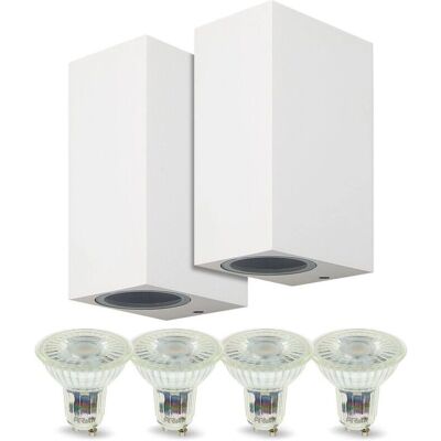 ARUM LIGHTING - Applique doppio raggio Manathan Bianco - Esterno ARUM LIGHTING - Applique doppio raggio Manathan Bianco - Esterno