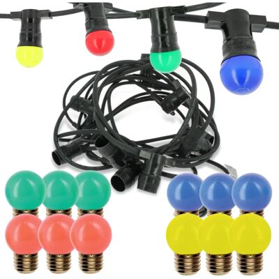 Arum Lighting - Catena Festosa 10m Interconnettibile + 12 LED Multicolore Arum Lighting - Catena Festosa 10m Interconnettibile + 12 LED Multicolore