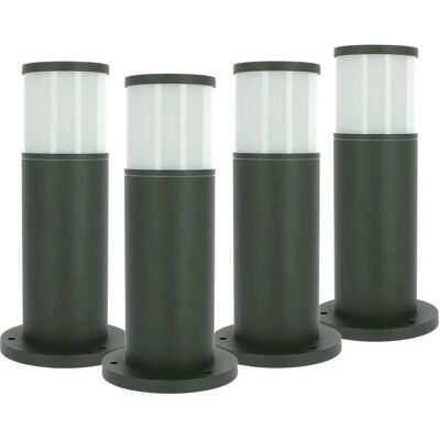 ARUM LIGHTING Set di 4 fari da esterno Veracruz - E27, 35cm, Antracite ARUM LIGHTING Set di 4 fari da esterno Veracruz - E27, 35cm, Antracite