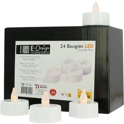 ARUM LIGHTING - Set di 24 candele LED bianco caldo - Candele LED ARUM LIGHTING - Set di 24 candele LED bianco caldo - Candele LED
