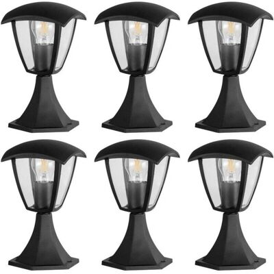 Arum Lighting - Set di 6 pali da giardino - Nero - E27 Arum Lighting - Set di 6 pali da giardino - Nero - E27