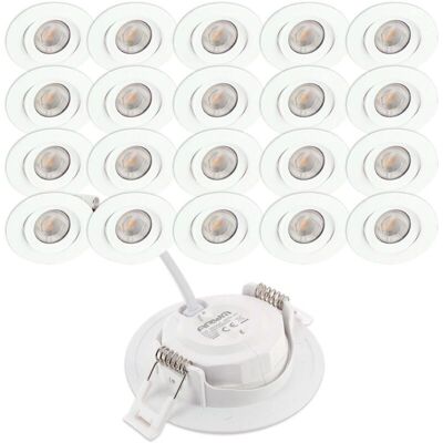 ARUM LIGHTING - 20 Faretti LED incasso - Bianco - Interni ARUM LIGHTING - 20 Faretti LED incasso - Bianco - Interni