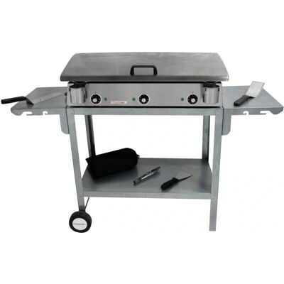 Planchaelec - Pack de plancha électrique inox française - 830-3600W - 75x40cm - Publicité Planchaelec - Pack de plancha électrique inox française - 830-3600W - 75x40cm - Publicité