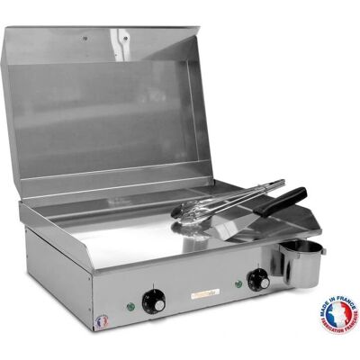 Plancha électrique inox - Capacité 8 personnes - Température réglable - France - Publicité Plancha électrique inox - Capacité 8 personnes - Température réglable - France - Publicité
