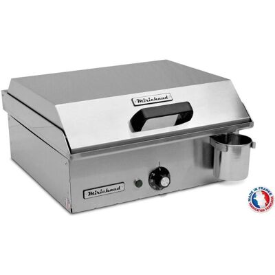 Plancha Électrique Inox France - Thermostat Ajustable - 41x40cm - Pour 5 Personnes - Publicité Plancha Électrique Inox France - Thermostat Ajustable - 41x40cm - Pour 5 Personnes - Publicité