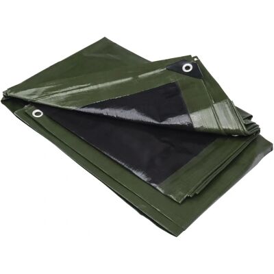 Telo multiuso industriale Werka Pro - 240 g/m², Nero e Verde Telo multiuso industriale Werka Pro - 240 g/m², Nero e Verde