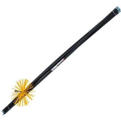 Werka PRO 10909 skorstenen tillbehör - 7 m set med 5 stänger och borste Werka PRO 10909 skorstenen tillbehör - 7 m set med 5 stänger och borste