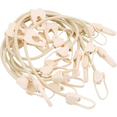 WERKA PRO - Tendeur pour couverture de piscine - beige, 8mm x 60cm, lot de 10 - Publicité WERKA PRO - Tendeur pour couverture de piscine - beige, 8mm x 60cm, lot de 10 - Publicité