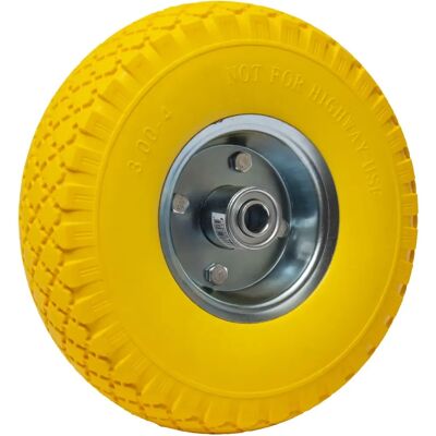 Roue Jaune Antipinchazos WERKA PRO - 260 x 85mm - Publicité Roue Jaune Antipinchazos WERKA PRO - 260 x 85mm - Publicité