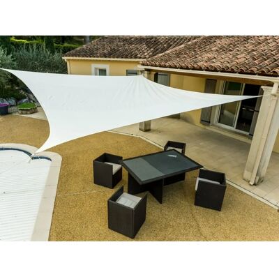 WERKA PRO Sonnensegel - 3,6/5 m UV-beständig Quadrat Polyester - Garten WERKA PRO Sonnensegel - 3,6/5 m UV-beständig Quadrat Polyester - Garten