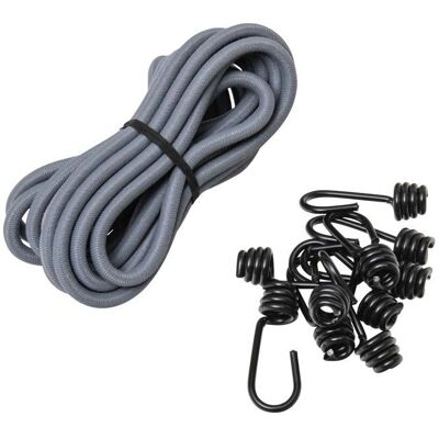 Kit de Tensionneur WERKA PRO - 5m, 8mm, Gris, 10 Crochets - Publicité Kit de Tensionneur WERKA PRO - 5m, 8mm, Gris, 10 Crochets - Publicité