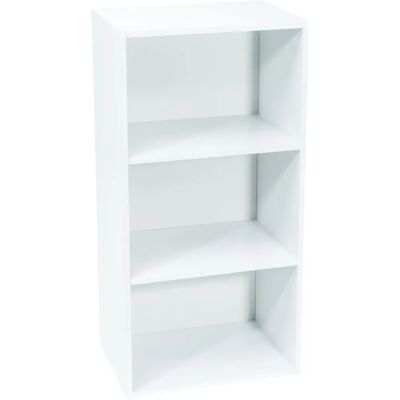 Werka Pro - Meuble de rangement blanc - 3 compartiments - 80x40x29 cm Werka Pro - Meuble de rangement blanc - 3 compartiments - 80x40x29 cm