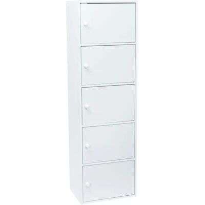 Unité de rangement blanche Werkapro - 5 portes - 40x54x29 cm Unité de rangement blanche Werkapro - 5 portes - 40x54x29 cm