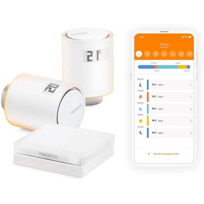 Netatmo Intelligertes Thermostat & Ventil-Set - Energiesparen Netatmo Intelligertes Thermostat & Ventil-Set - Energiesparen