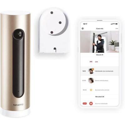 Netatmo Smarte Innencamera - Bewegungserkennung, Nachtlicht, MicroSD Netatmo Smarte Innencamera - Bewegungserkennung, Nachtlicht, MicroSD