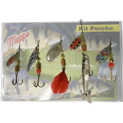 Kit de Cuillères Mepps pour Perche - Publicité Kit de Cuillères Mepps pour Perche - Publicité
