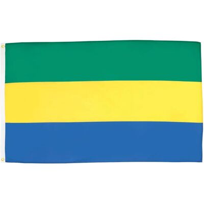 AZ FLAG - Gabon 150x90cm - 100D Polyester - Drapeau - Publicité AZ FLAG - Gabon 150x90cm - 100D Polyester - Drapeau - Publicité