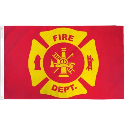 Az Flag - USA Firefighter Flag - 150x90cm - USA - Drapeau - Publicité Az Flag - USA Firefighter Flag - 150x90cm - USA - Drapeau - Publicité