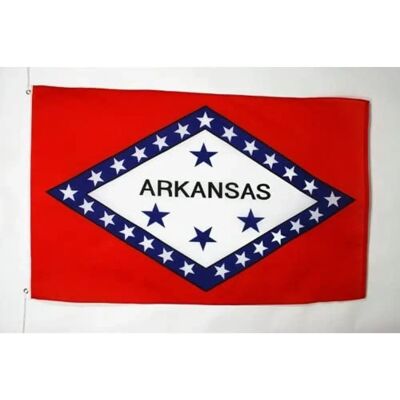 AZ Flag - Arkansas - 150x90cm - Polyester - Vlag AZ Flag - Arkansas - 150x90cm - Polyester - Vlag