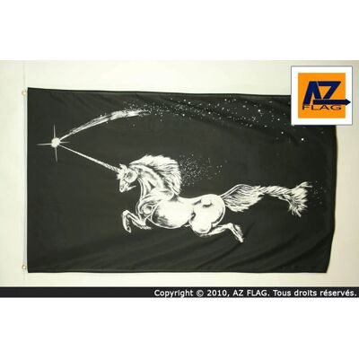 AZ FLAG - Licorne Noire - 150x90cm - Licorne Noire - Flag - Publicité AZ FLAG - Licorne Noire - 150x90cm - Licorne Noire - Flag - Publicité