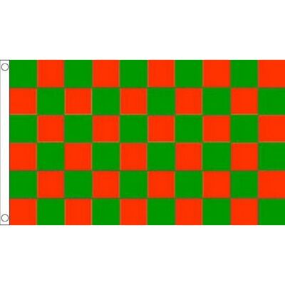 AZ Flag - Damier Rouge et Vert 150x90cm - Rot und Grün - Flagge AZ Flag - Damier Rouge et Vert 150x90cm - Rot und Grün - Flagge
