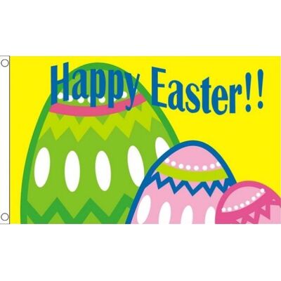 Az Flag - Happy Easter Flag - 150x90 cm - Flag - Publicité Az Flag - Happy Easter Flag - 150x90 cm - Flag - Publicité