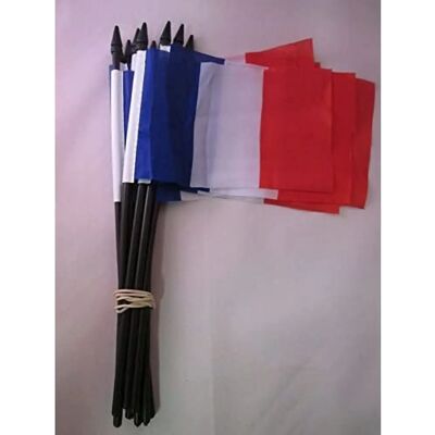 AZ Flag - France 15x10cm - Pôle - Pack de 10 - Drapeau - Publicité AZ Flag - France 15x10cm - Pôle - Pack de 10 - Drapeau - Publicité