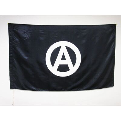 AZ - Drapeau Anarchie 150x90cm Satin - Fourreau Pou - Flag - Publicité AZ - Drapeau Anarchie 150x90cm Satin - Fourreau Pou - Flag - Publicité