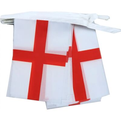 AZ FLAG Engeland Vlaggengirlande - 6m, 20 Vlaggen - Polyester - Klaar om op te hangen AZ FLAG Engeland Vlaggengirlande - 6m, 20 Vlaggen - Polyester - Klaar om op te hangen