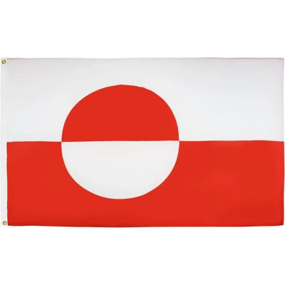 AZ Flag - Groenland Flag 90x60cm - Afmeting 90x60cm - Rood/Wit - Vlag AZ Flag - Groenland Flag 90x60cm - Afmeting 90x60cm - Rood/Wit - Vlag