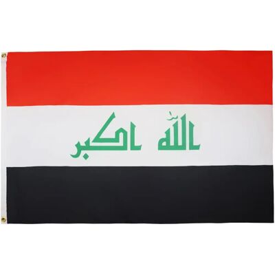 Az Flag - IRAQ_FLAG_90X60 - 90x60 cm - Drapeau - Publicité Az Flag - IRAQ_FLAG_90X60 - 90x60 cm - Drapeau - Publicité