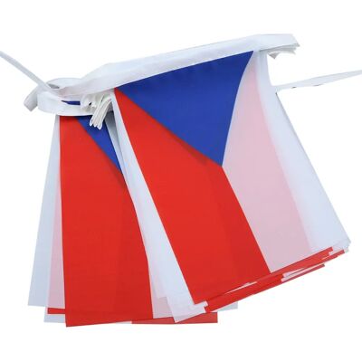 AZ FLAG - République tchèque 21x15 cm drapeaux - 6 m - Guirlande - Publicité AZ FLAG - République tchèque 21x15 cm drapeaux - 6 m - Guirlande - Publicité