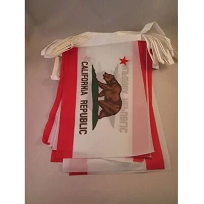 AZ FLAG - California Flags 21x15 - 6 m - 20 flags 21x15 cm - Flag garland - Publicité AZ FLAG - California Flags 21x15 - 6 m - 20 flags 21x15 cm - Flag garland - Publicité
