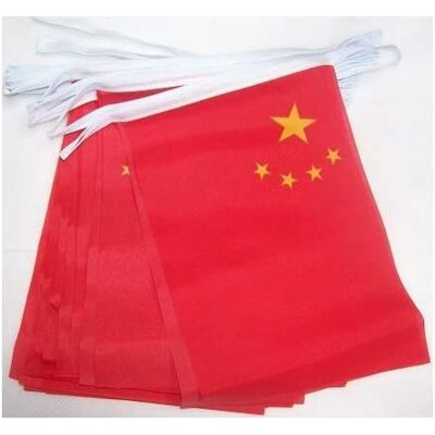 Guirlande de Drapeaux Chinois Az Flag - 6M, 20 Drapeaux, 21x15cm - Drapeau Chinois - Publicité Guirlande de Drapeaux Chinois Az Flag - 6M, 20 Drapeaux, 21x15cm - Drapeau Chinois - Publicité