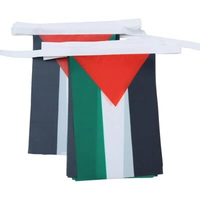 Ghirlanda con Bandiera Palestinese - 6M, 20 Bandiere, Poliestere Ghirlanda con Bandiera Palestinese - 6M, 20 Bandiere, Poliestere