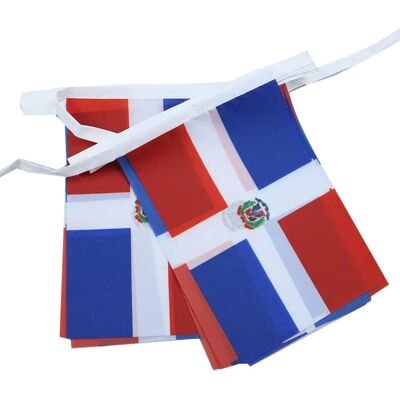 AZ FLAG Guirlande 6 Mètres 20 Drapeaux République Dominicaine - Banner - Publicité AZ FLAG Guirlande 6 Mètres 20 Drapeaux République Dominicaine - Banner - Publicité