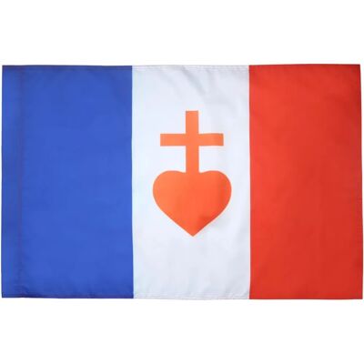 AZ Flag - France Sacré Cœur de Jésus 150x90cm - Flag - Publicité AZ Flag - France Sacré Cœur de Jésus 150x90cm - Flag - Publicité