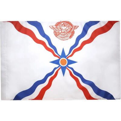 Drapeau Assyrien Az Flag 150x90cm Fourreau pour hampe - Drapeau - Publicité Drapeau Assyrien Az Flag 150x90cm Fourreau pour hampe - Drapeau - Publicité