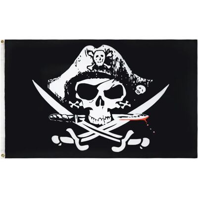 AZ FLAG Kalózzászló - 150x250cm - Koponya & Rúd - Kalóz & Koponya AZ FLAG Kalózzászló - 150x250cm - Koponya & Rúd - Kalóz & Koponya
