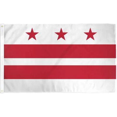 AZ FLAG Bandiera Washington DC 150x90cm - Distretto di Columbia 90 x 150 cm AZ FLAG Bandiera Washington DC 150x90cm - Distretto di Columbia 90 x 150 cm