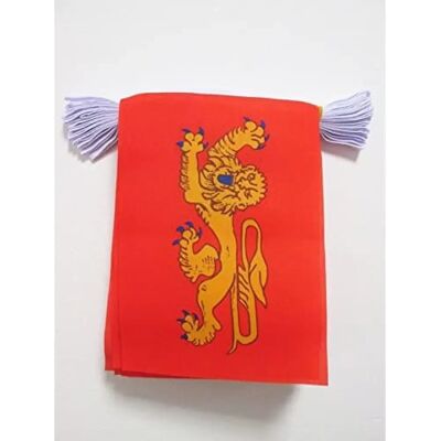 Guirlande de Drapeaux Aquitaine - 6M, 20 Drapeaux en Polyester - Publicité Guirlande de Drapeaux Aquitaine - 6M, 20 Drapeaux en Polyester - Publicité