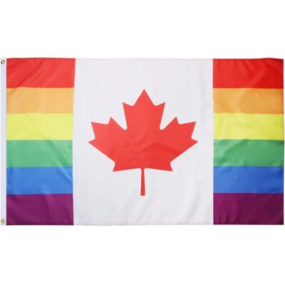 Az Flag - Drapeau arc-en-ciel du Canada - 150x90cm - Flag - Publicité Az Flag - Drapeau arc-en-ciel du Canada - 150x90cm - Flag - Publicité