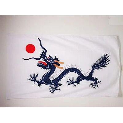 Bandiera cinese dinastia Qing 150x90cm - Drago 90x150cm Foro per Asta Bandiera cinese dinastia Qing 150x90cm - Drago 90x150cm Foro per Asta